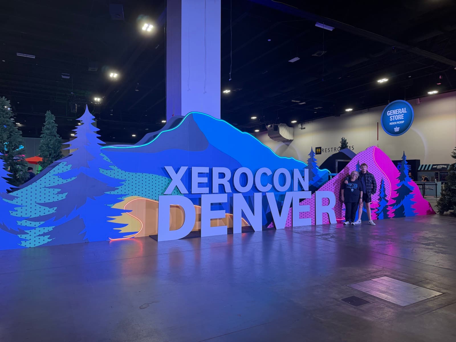 The Xerocon Denver 2026 mountain sign on the conference floor