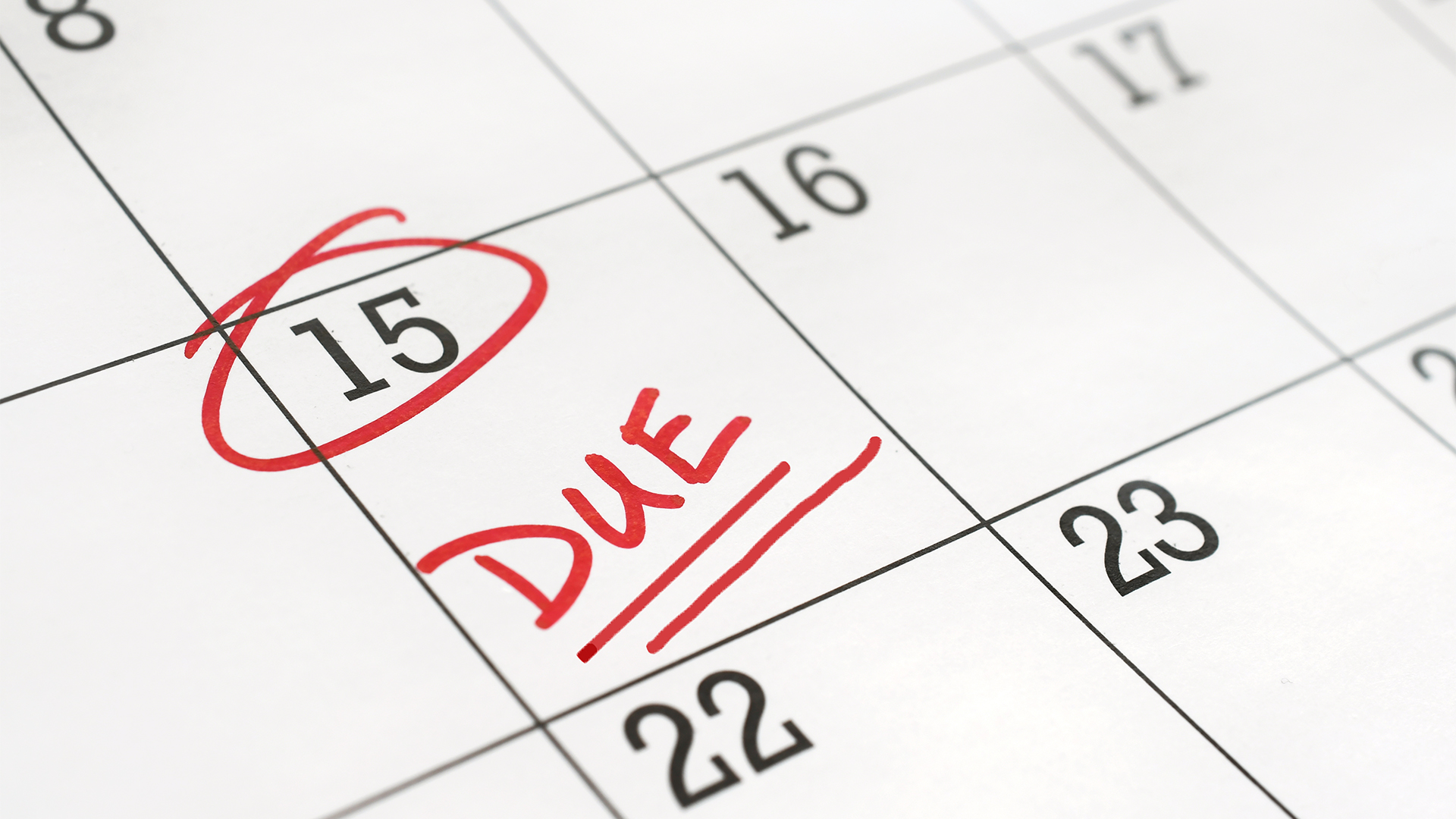 The end of the Line for Extensions – October 15